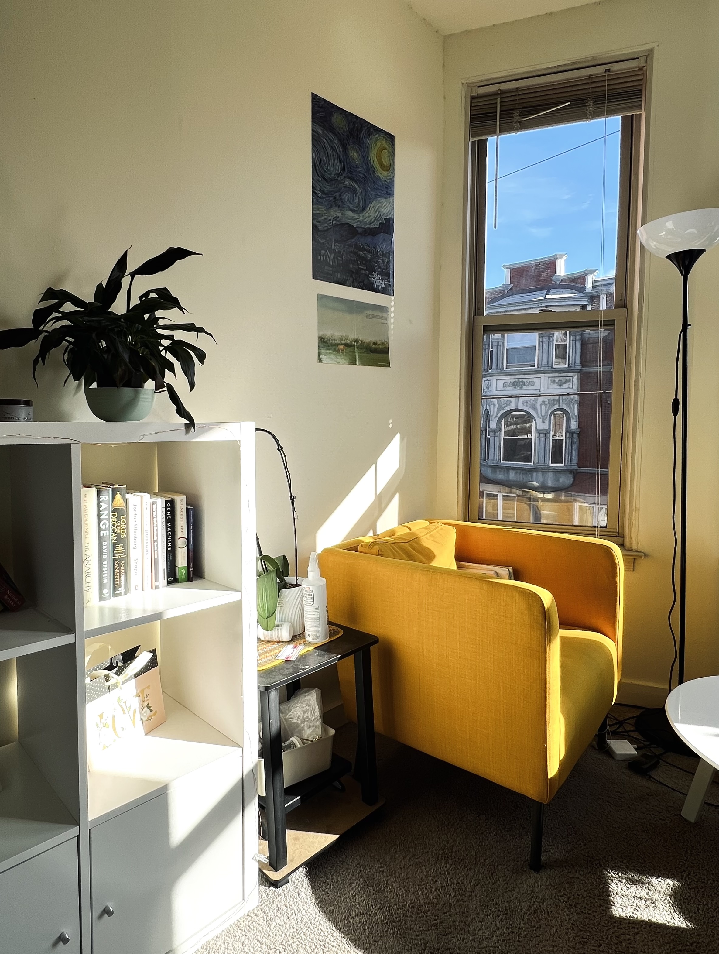 My favorite yellow couch where the kinkainphilly journey began.